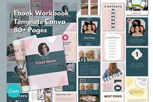 80 Ebook Workbook Template Canva