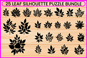 25 Botanical Leaf Silhouette Bundle, a Decorative Illustration by Artivon (Thumbnail 1 of 4)