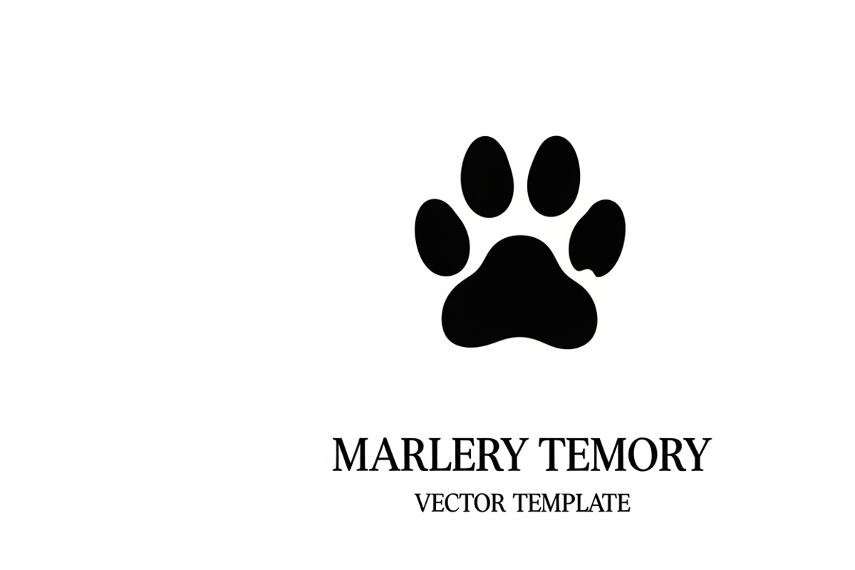 Heartfelt paw print memorial plaque, an Illustration by Amazin_art (Photo 6 of 32)