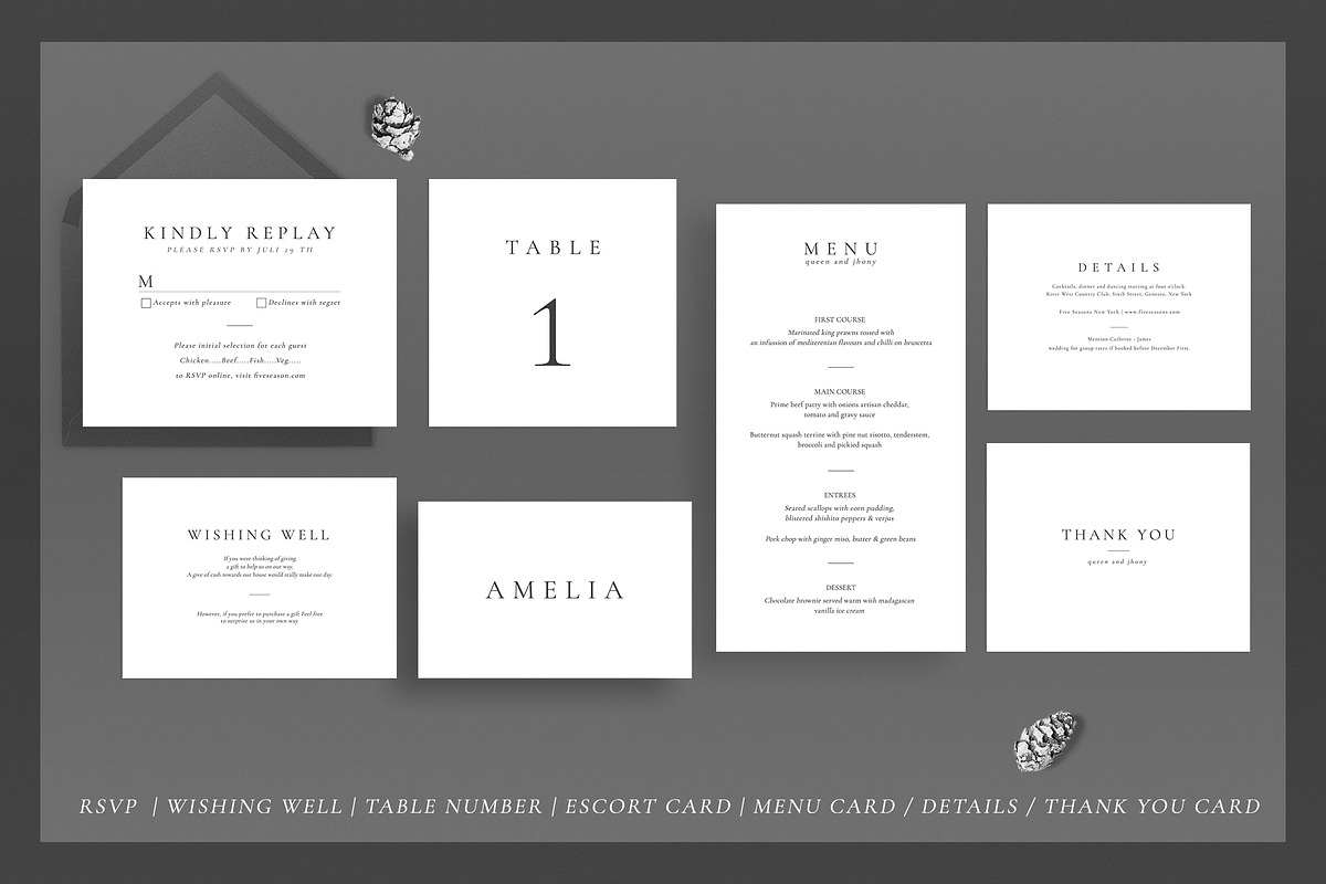 Modern Simple Wedding Suite, an Invitation Template by Azka Creative (Photo 5 of 5)