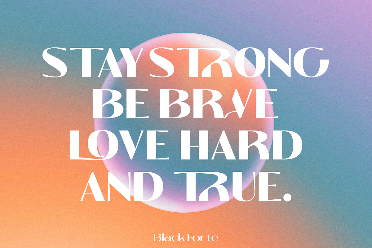 Black Forte, a Sans Serif Font by TypeClassHeroes (Photo 8 of 9)