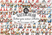 Christmas Gnome Musicians Clipart, an Illustration by Designking (Thumbnail 1 of 4)