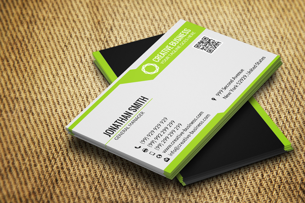 Clean Business Card CM070, a Business Card Template by annozio (Photo 3 of 4)