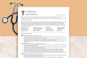Professional RN Resume Template, a Resume Template by VictoriousVita