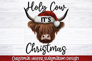 Christmas Heifer Sublimation Bundle, a Seasonal Illustration by RossiGalleria (Thumbnail 11 of 11)