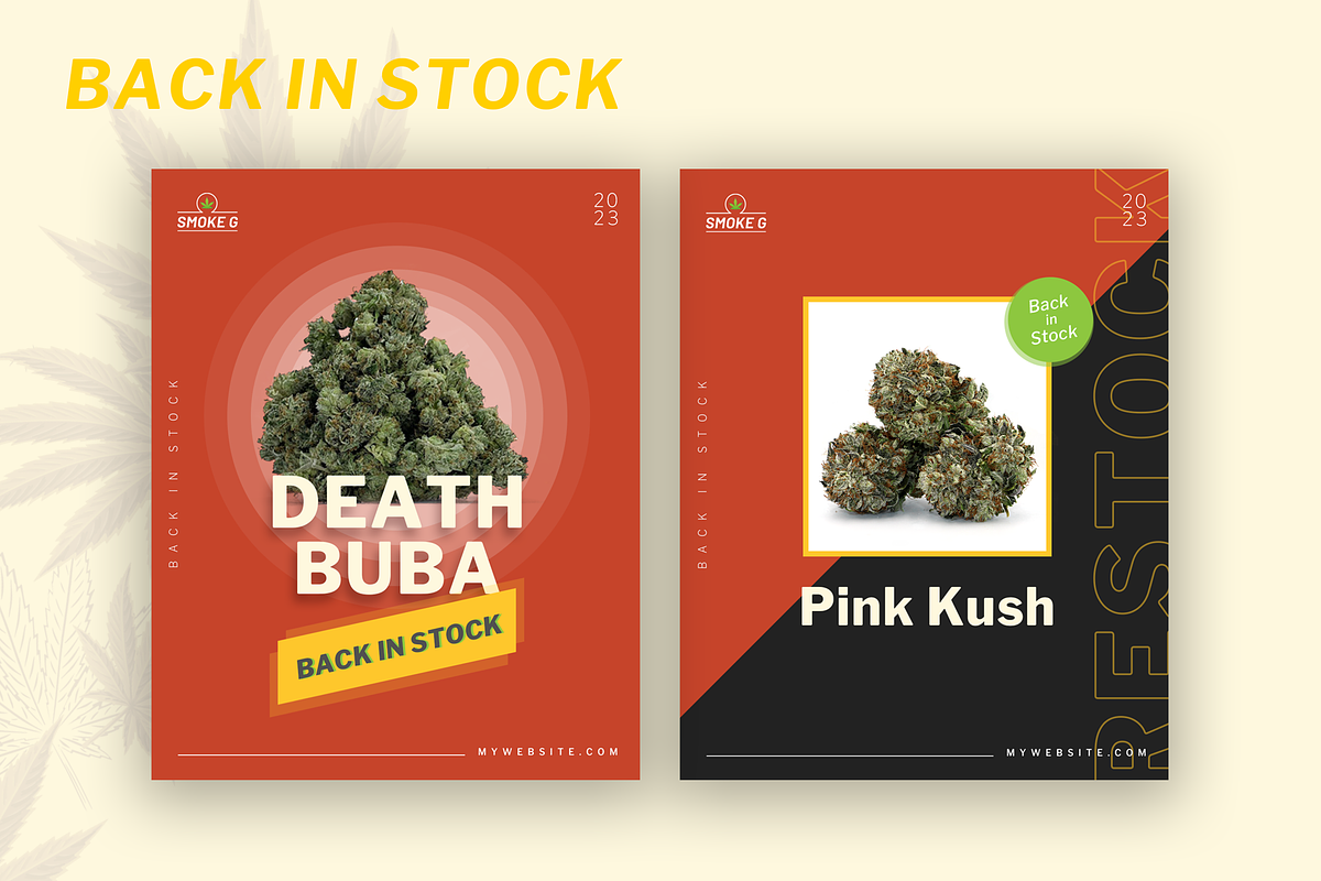 Smoke G | Cannabis Instagram Pack, a Social Media Template by byalikhan (Photo 5 of 9)