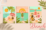 Tropical Summer Beach Illustrations, a Background Graphic by CreativeChristiana (Thumbnail 6 of 14)