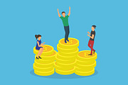 Cup trophy,Golden bitcoins, a Background Graphic by Tomass2015 (Thumbnail 3 of 4)