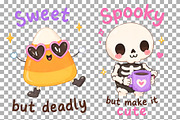 Halloween Kawaii Clipart Pumpkin PNG, a Seasonal Illustration by SugarCloudStudioArt (Thumbnail 5 of 5)