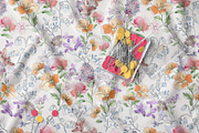 Watercolor Summer Floral Pattern, a Pattern Graphic by StudioGlouna (Thumbnail 3 of 4)