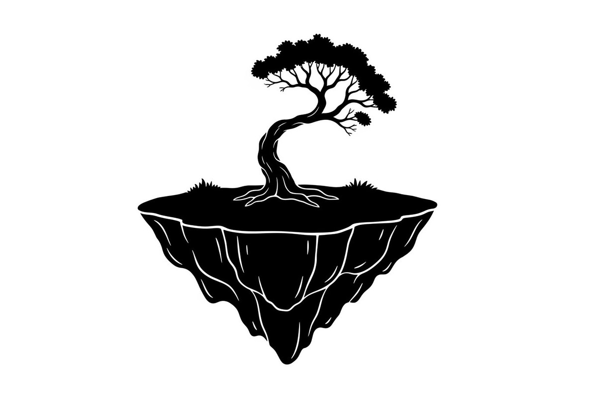 50 Floating Island Bonsai Vector Bun, an Illustration by Designs_River (Photo 25 of 51)