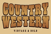 Country Western, a Slab Serif Font by Limited.studio (Thumbnail 1 of 6)