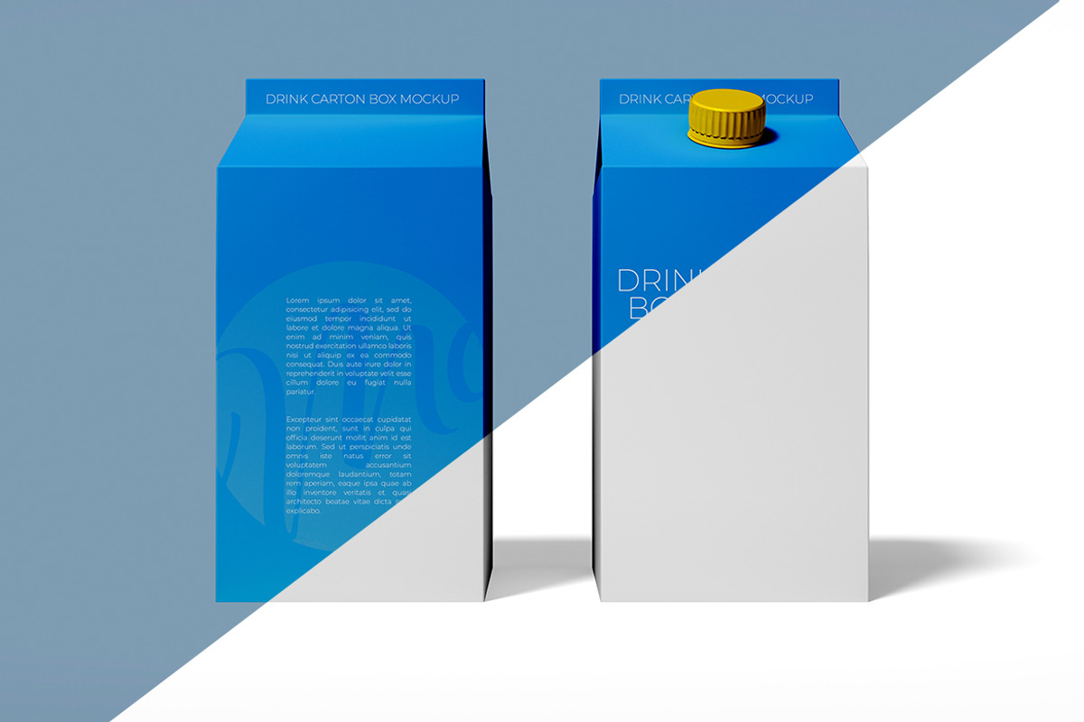 Drink Carton Packaging Mockup Set, a Product Mockup by McLittle Stock (Photo 3 of 5)