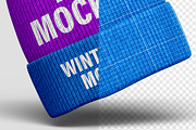 Winter Hat Mockup - 8 views, a Hat Mockup by Illusiongraphic (Thumbnail 17 of 19)