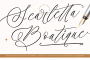 Scarletta Boutique Handwritten Font, a Script Font by Letterena Studios Script (Thumbnail 1 of 15)