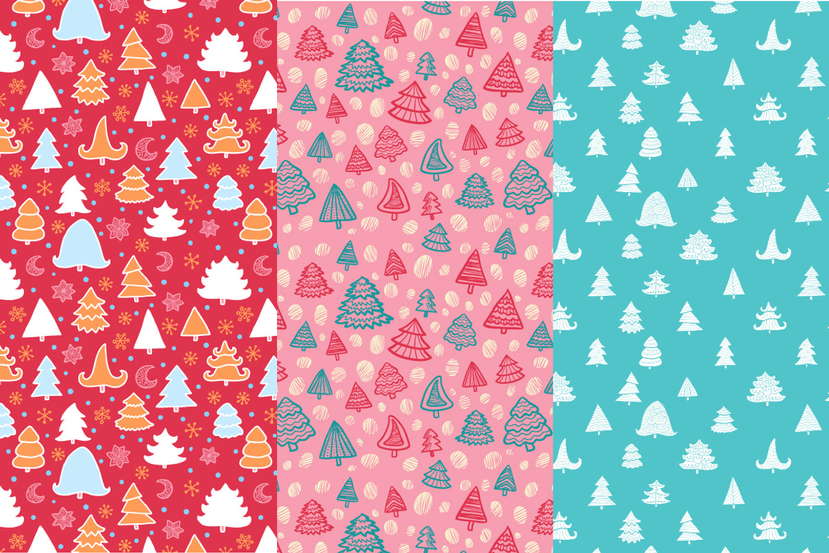 12 Christmas patterns, a Pattern Graphic by natsa (Photo 2 of 6)