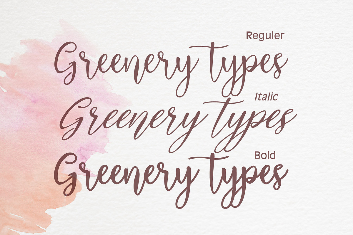 Greenery Types, a Script Font by iyhulmonsta (Photo 6 of 9)