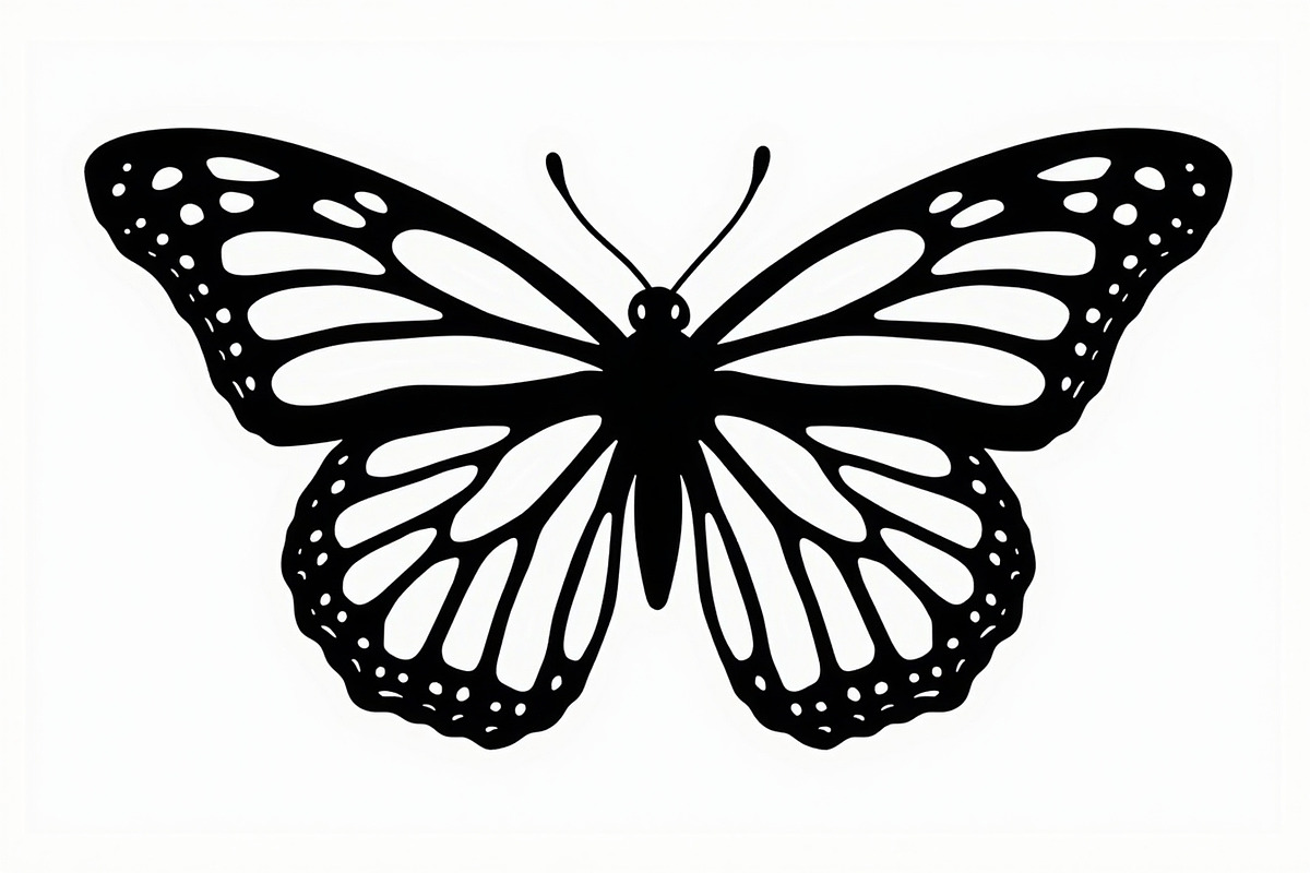 butterfly laser cut design, an Illustration by BIPLOB EXPERT (Photo 8 of 13)
