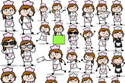 Waitress ~ Cartoon Character Set, a Food Illustration by The Toon Company (Thumbnail 2 of 10)