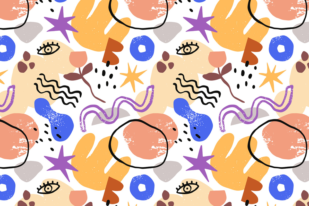 Abstract shapes seamless patterns, a Pattern Graphic by Good Studio (Photo 4 of 8)