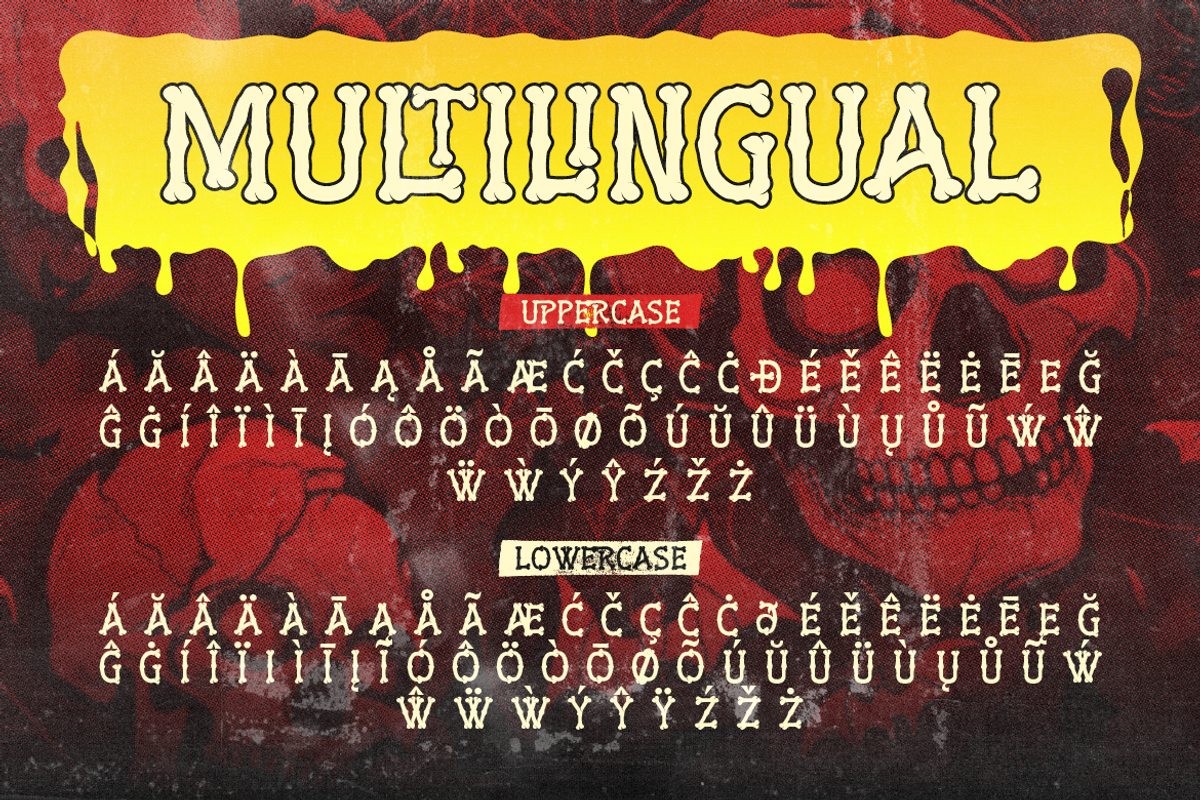 Gurl Bones - Spooky Bone Display, a Symbol Font by Artisan Themes (Photo 9 of 11)