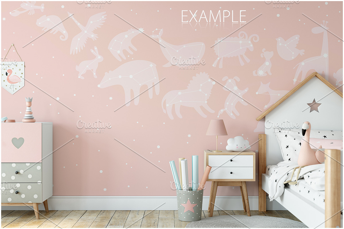 Kids Frames & Wall Mockup Bundle - 5, a Print Template by Yuri-U (Photo 22 of 32)