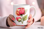 Whimsical Spring Poppy Flower Clipar, an Illustration by Craft Nest (Thumbnail 8 of 11)