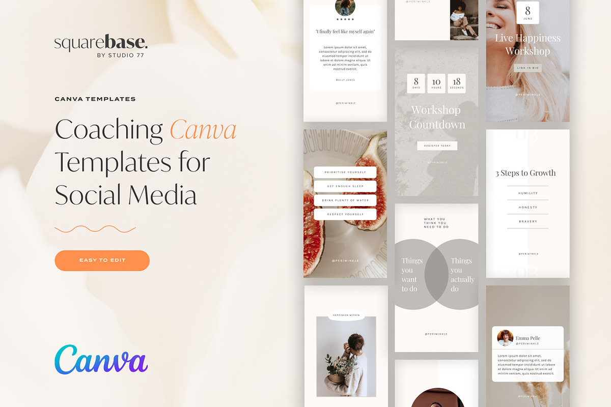 Canva Templates for Coaches, a Social Media Template by Squarebase Templates (Photo 1 of 5)