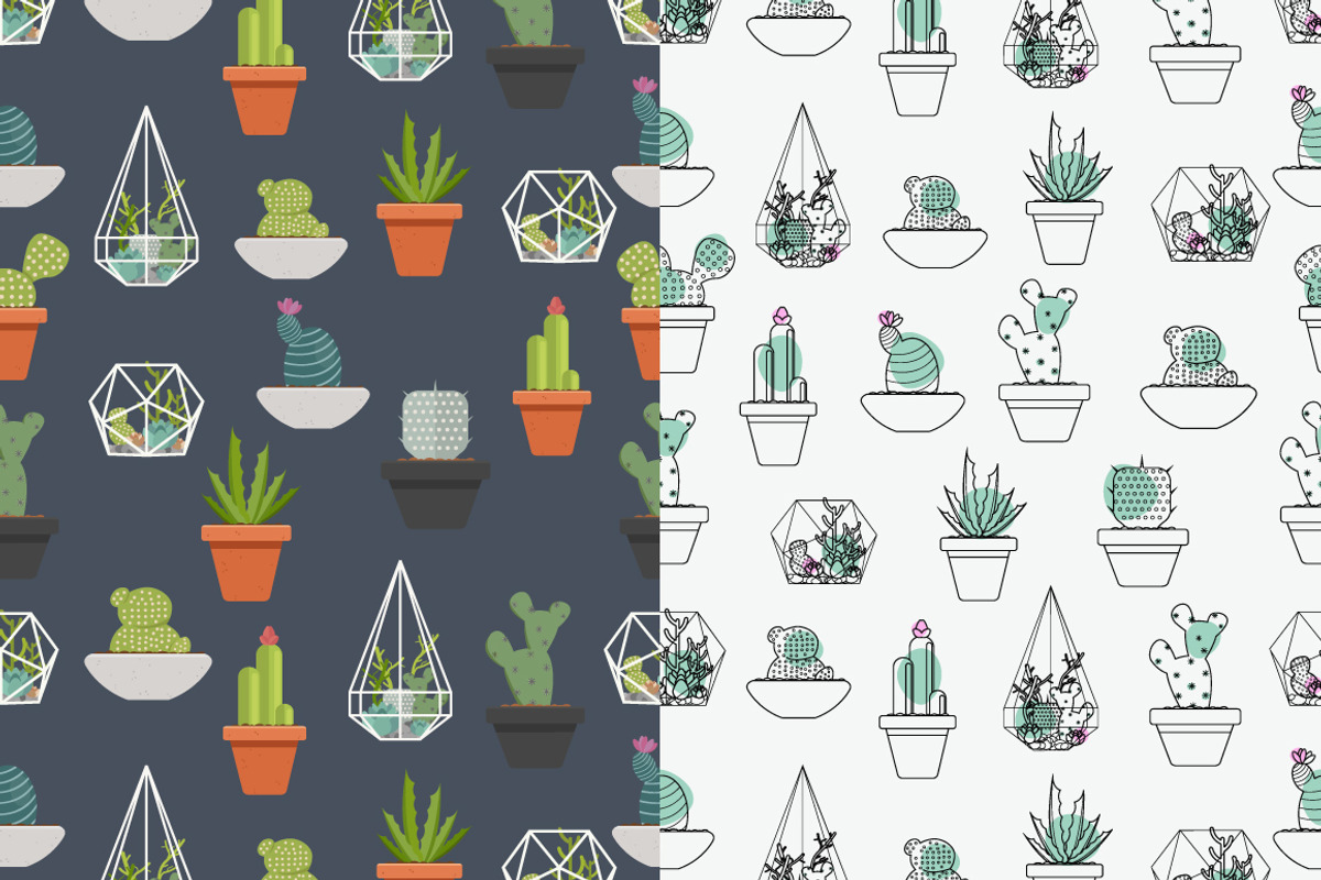 Vector illustration cactus, an Object Graphic by BSVIT (Photo 4 of 4)