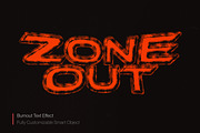 Burnout PSD Text Effect Template, a Layer Style Add-On by Posterfello (Thumbnail 1 of 3)