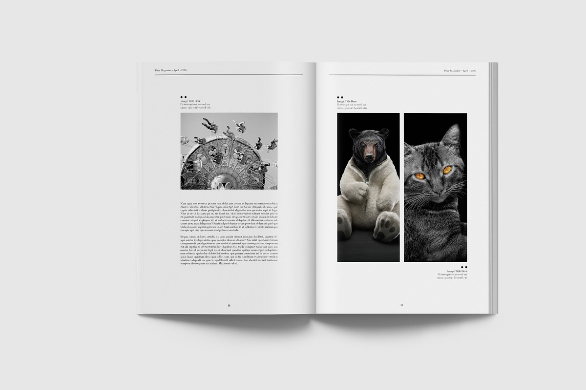 Pure Magazine Template, a Magazine Template by Uloel Design (Photo 8 of 12)