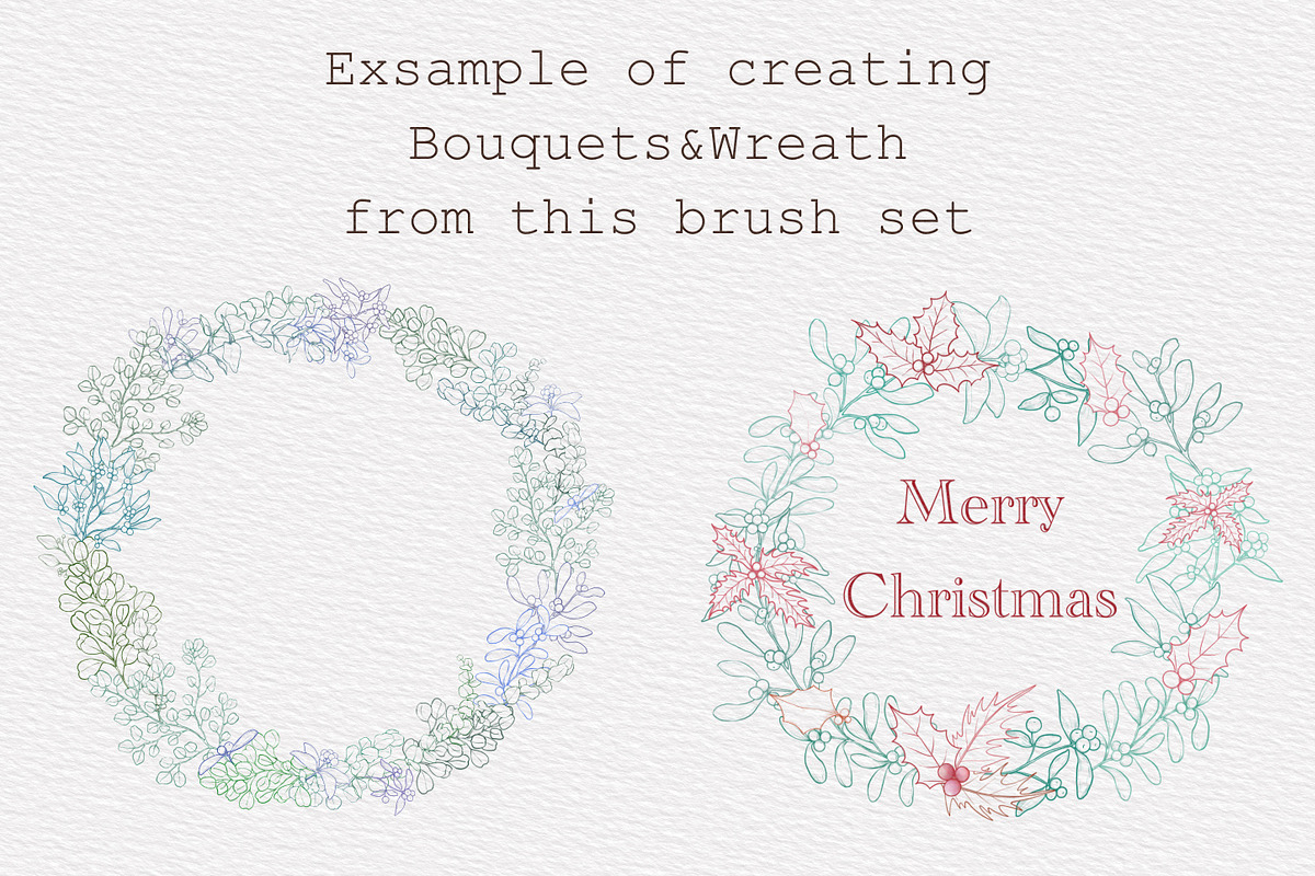 Winter & Christmas Plants,Procreate, a Brush Add-On by Sense Library (Photo 10 of 11)