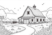 Rustic Farmhouse Vintage Set, an Illustration by BIPLOB EXPERT (Thumbnail 4 of 7)