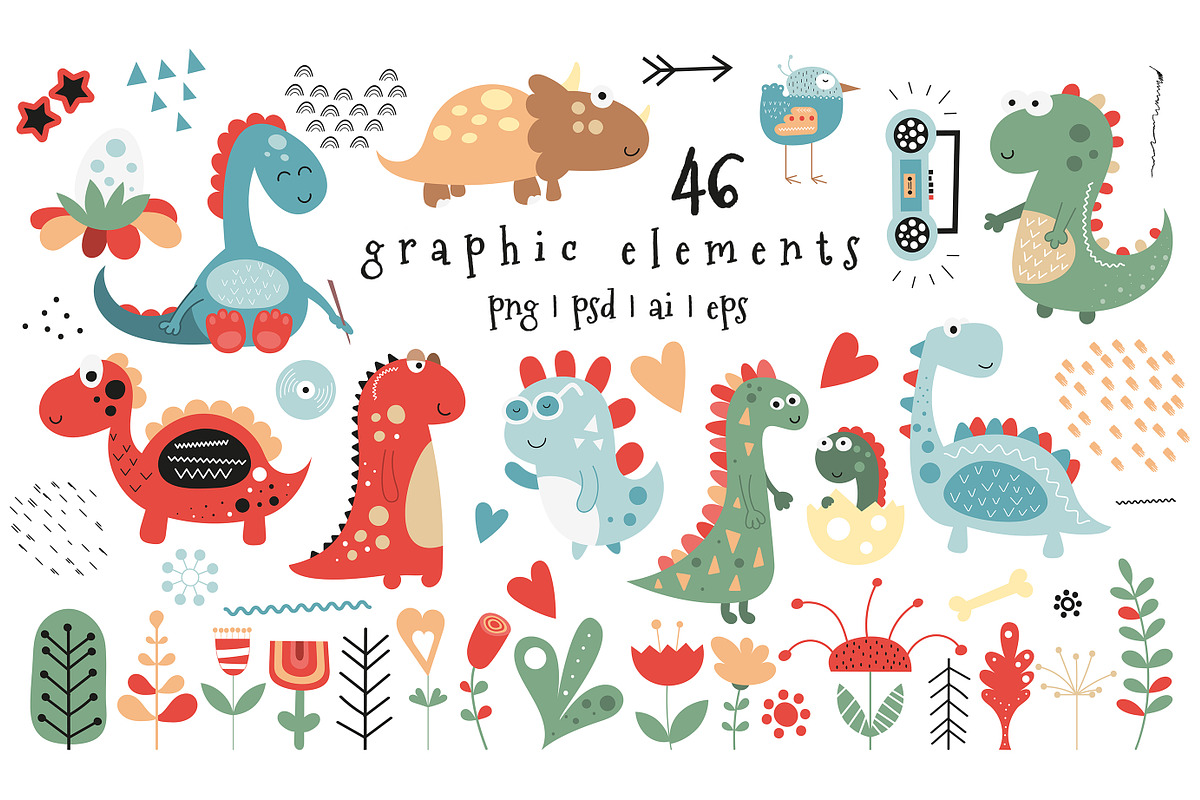 Nursery Art Dinosaurs, an Animal Illustration by Nursery Art (Photo 9 of 11)