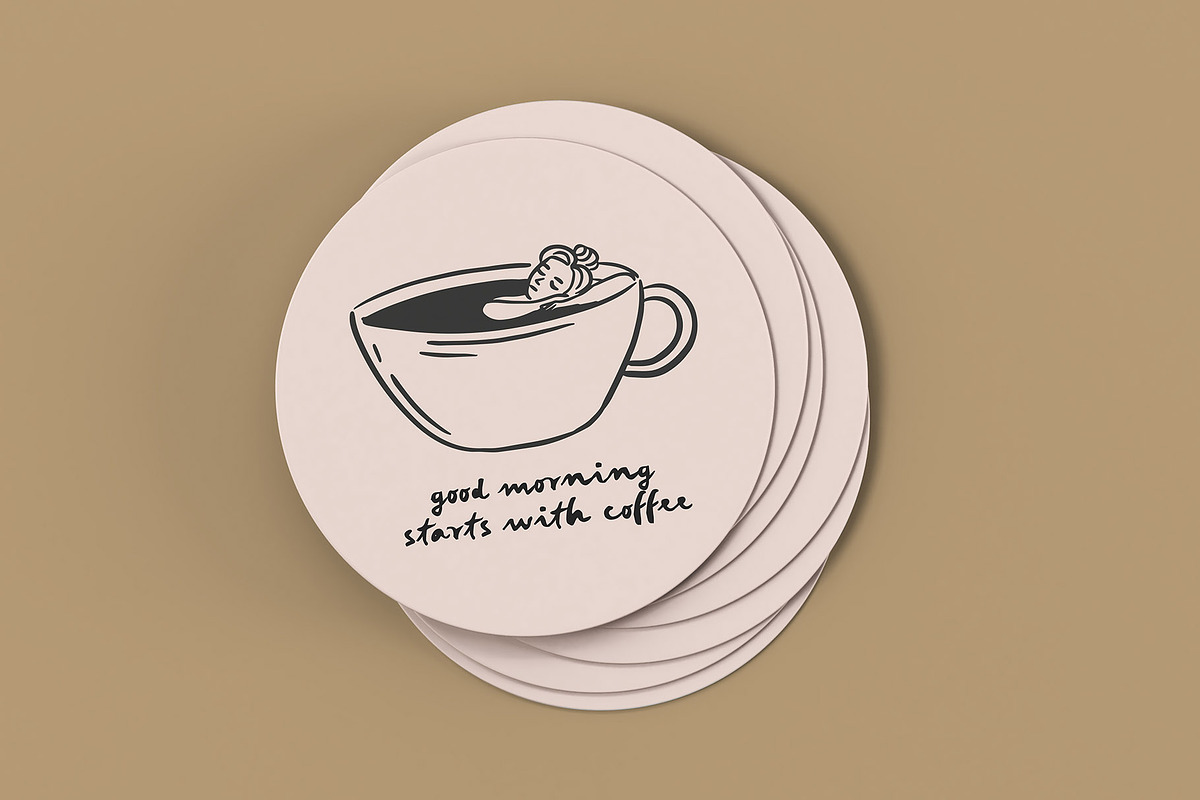 Coffee Culture Clipart, a Person Illustration by Teresa Art Store (Photo 8 of 9)