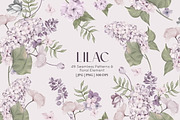 Lilac Seamless Pattern And Graphic, a Pattern Graphic by Madebyia (Thumbnail 1 of 16)