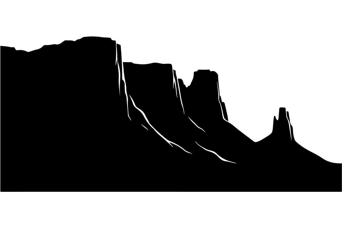 Cliff Landscape Silhouette, an Object Graphic by Creativeshirt (Photo 16 of 20)