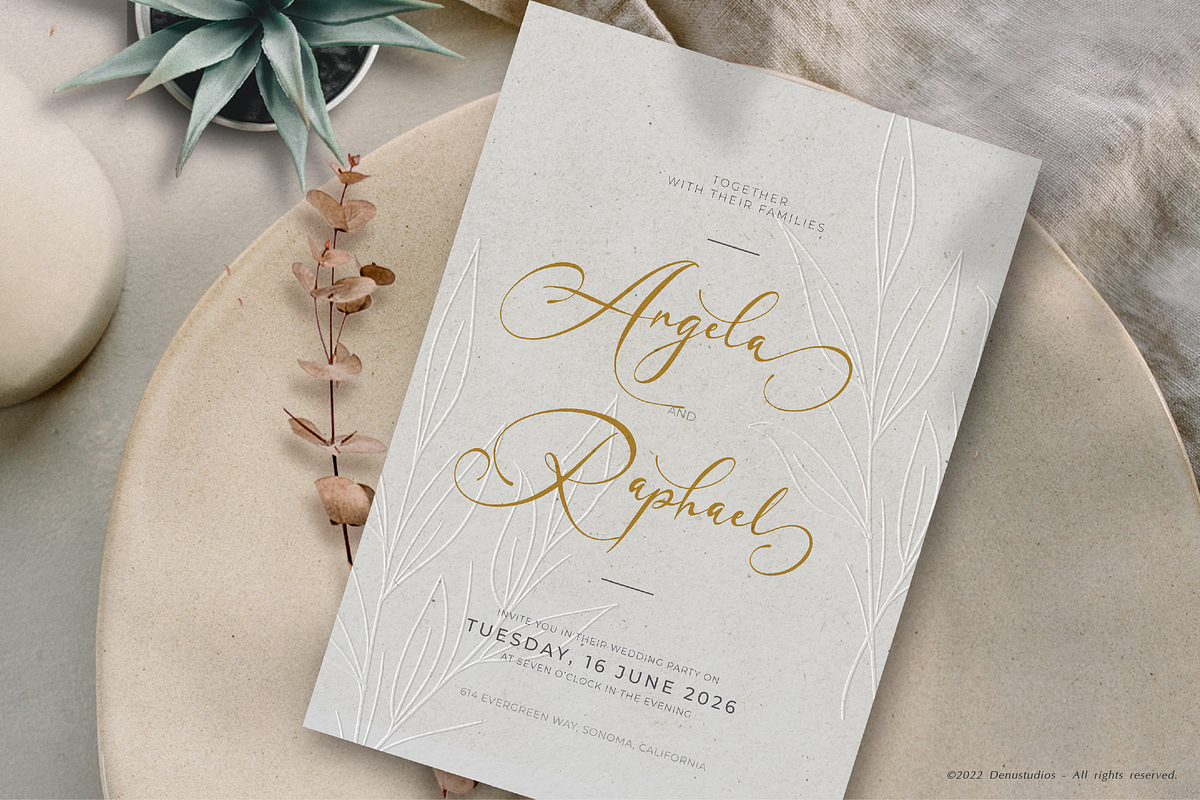 Sammybliss | Modern Calligraphy, a Script Font by Denustudios (Photo 4 of 12)