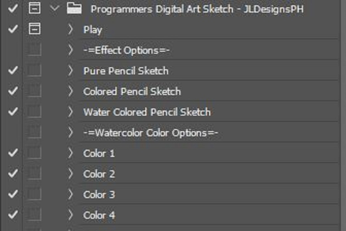 Programmers Digital Art Sketch PSA, an Action Add-On by JLDesignsPH (Photo 2 of 10)