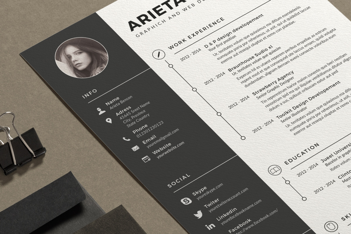 Clean Cv-Resume, a Resume Template by Estartshop (Photo 3 of 4)