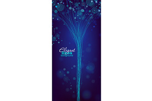Blue neon background with graceful, an Illustration by Nenahliadava Design