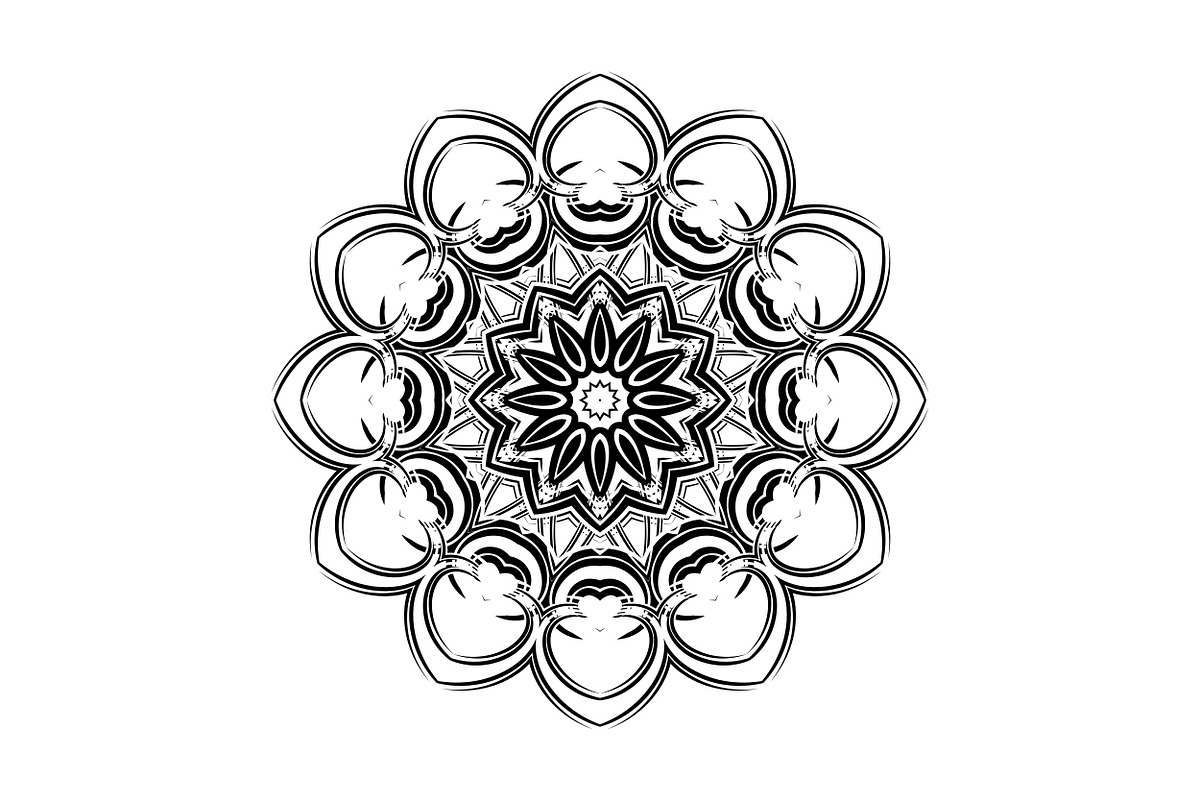 Black White Mandala Illustration Set, a Decorative Illustration by NJ Himel (Photo 79 of 101)