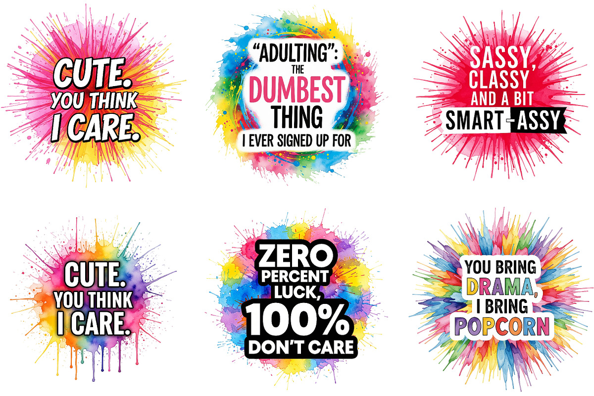 Funny Sarcastic Sublimation, an Illustration by DreamArtGraphic (Photo 2 of 4)