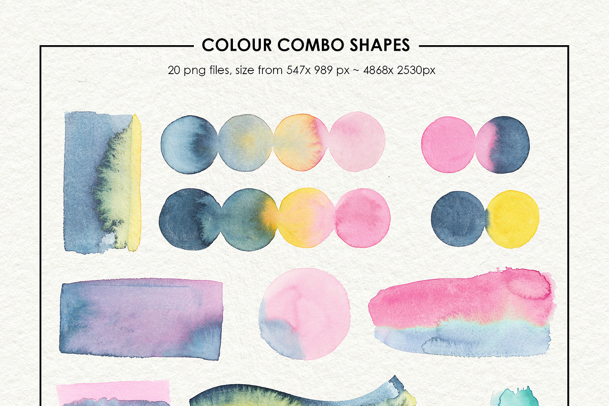Abstract Watercolour Shapes, a Texture Graphic by Sweet Oh Sour (Photo 7 of 8)
