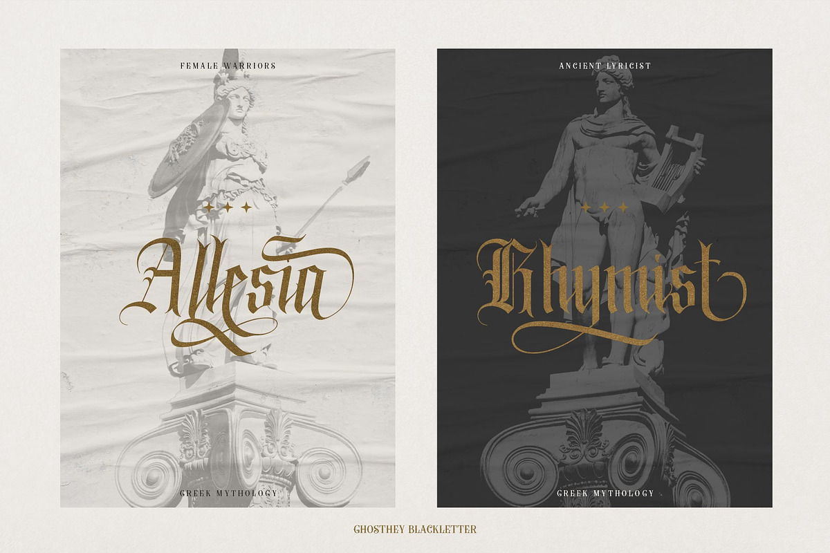 Ghosthey Typeface, a Blackletter Font by alit design (Photo 6 of 15)