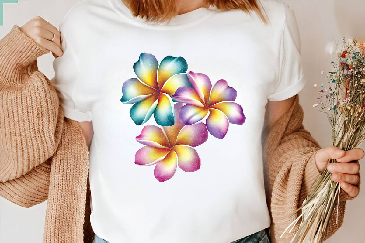 Watercolor Plumeria Clipart Bundle., an Illustration by SVGArt (Photo 7 of 9)