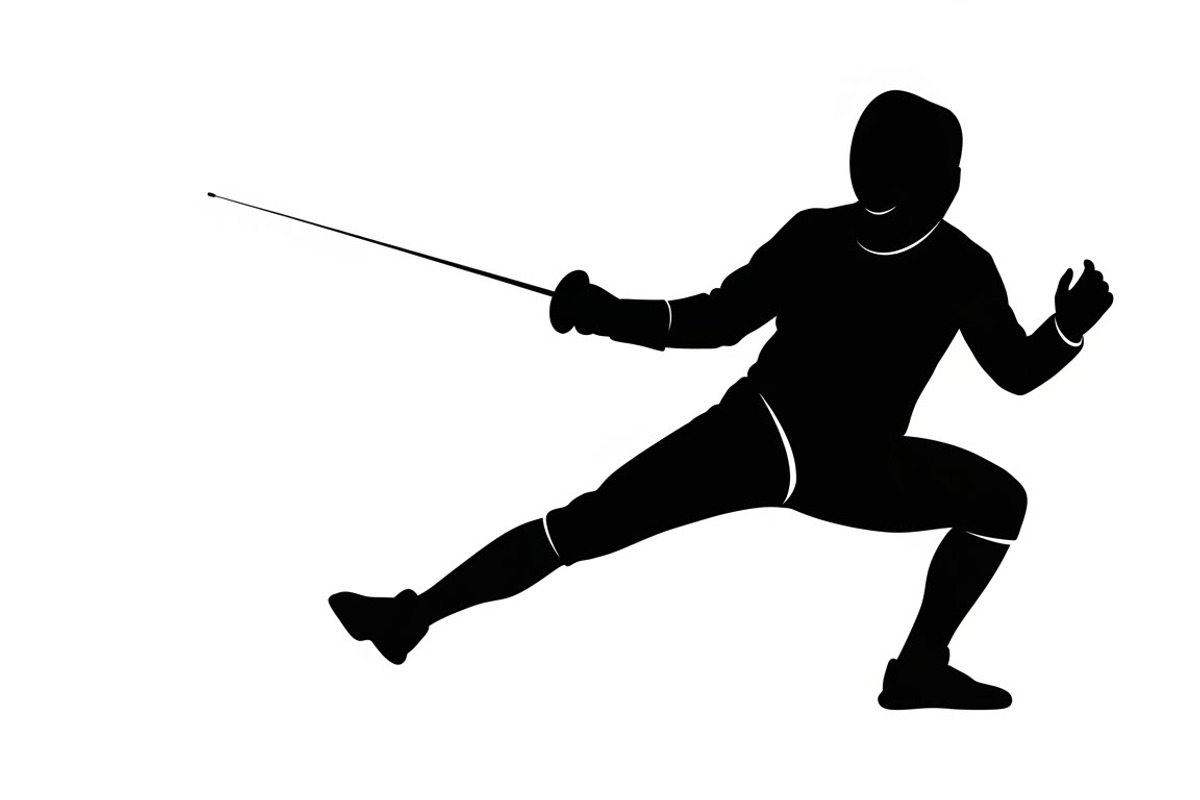 An elegant Fencing Duel Silhouettes, an Illustration by Amazin_art (Photo 25 of 31)
