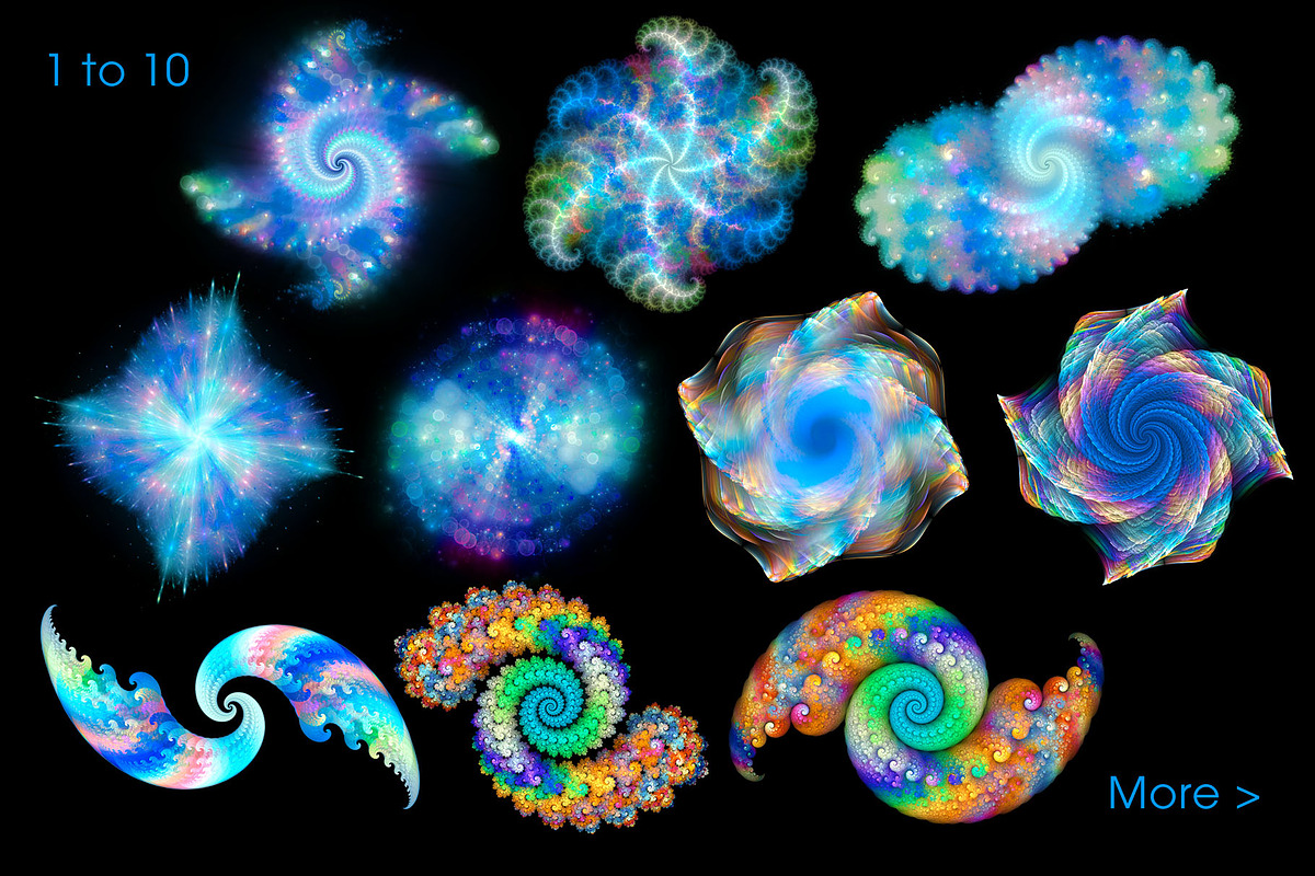 Fantasy Fractals - transparent PNGs, an Object Graphic by synthetick (Photo 3 of 5)