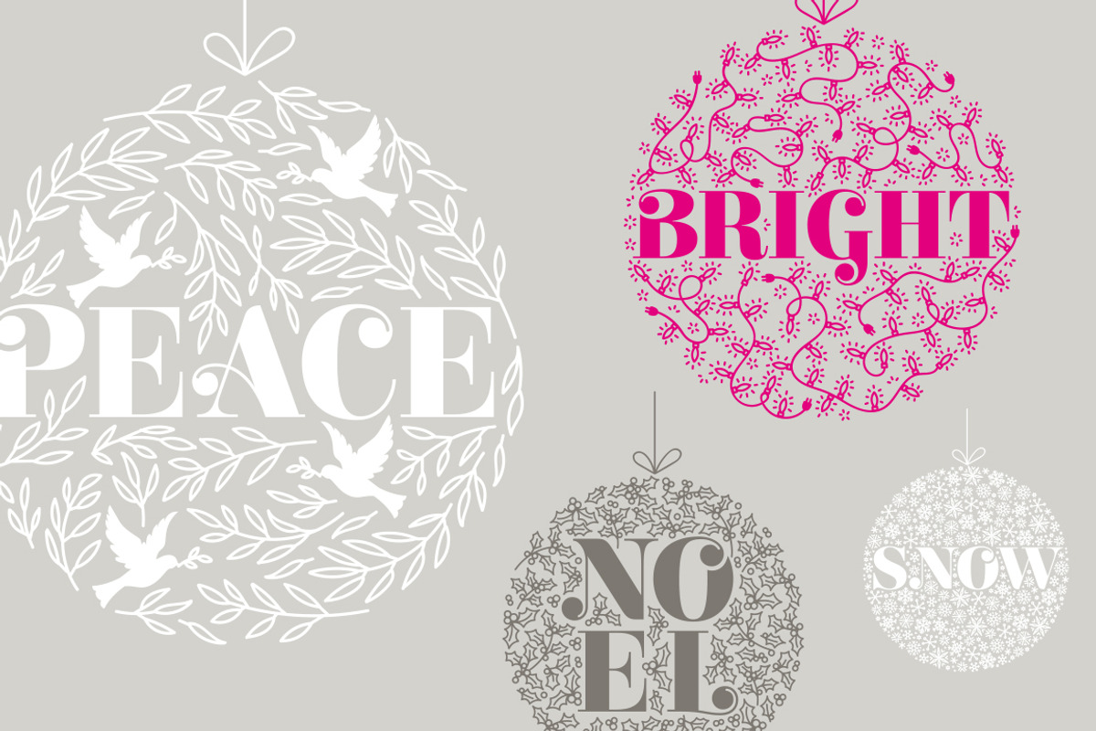 Christmas Doodle Baubles, a Decorative Illustration by Katy Clemmans (Photo 5 of 5)