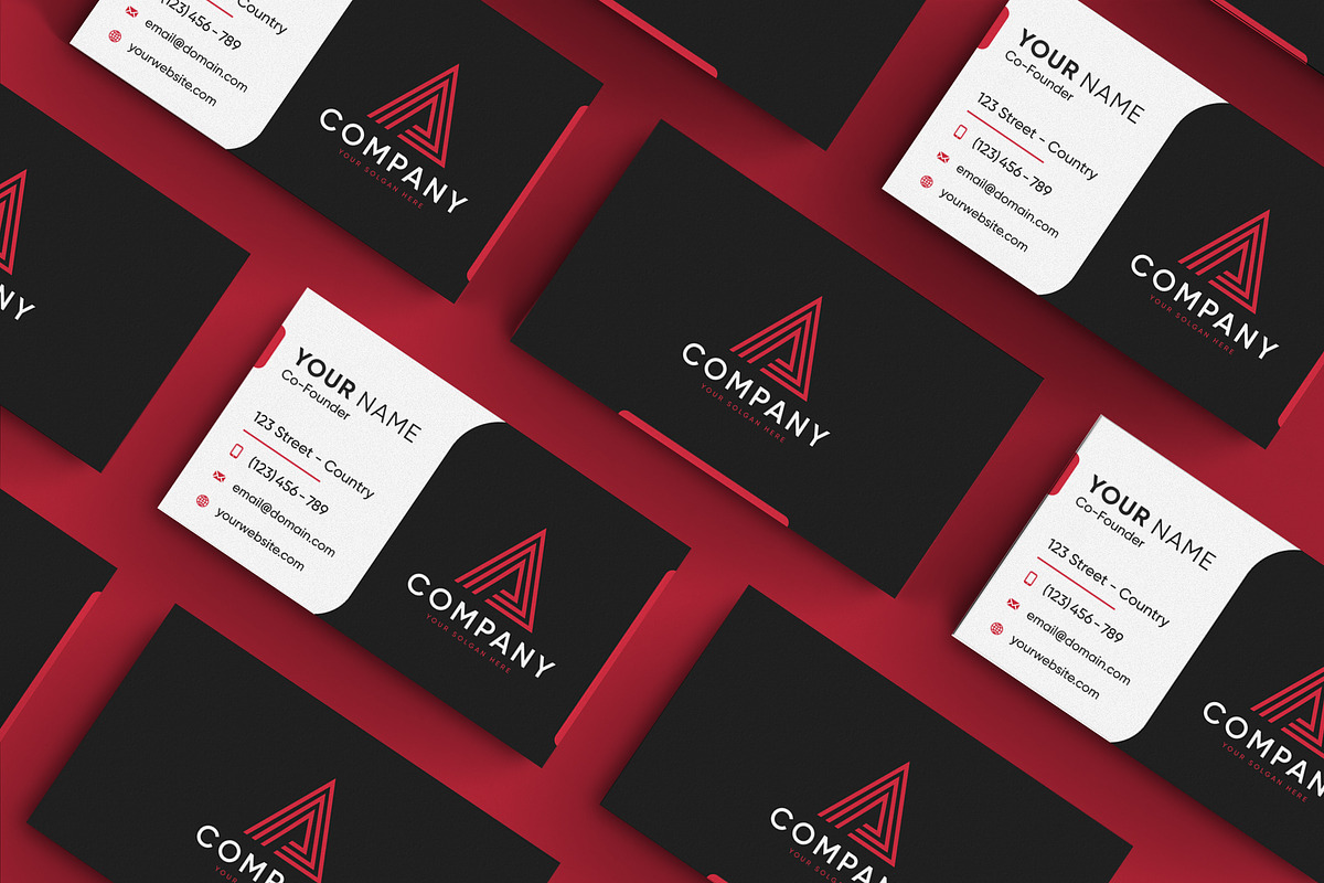 2 Creative Modern Business Card, a Business Card Template by Soufone (Photo 3 of 3)